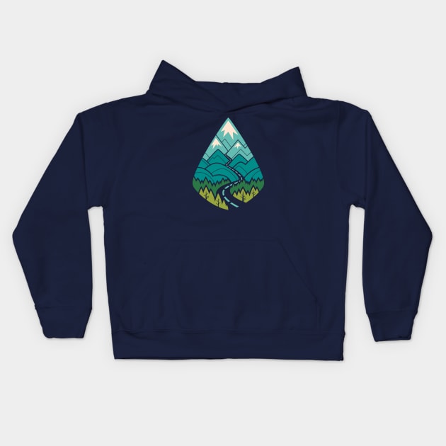 The Road Goes Ever On: Spring Kids Hoodie by Waynem